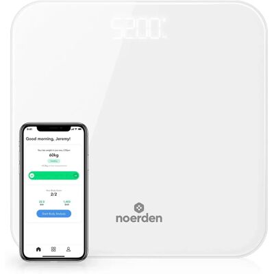 Noerden Bimi Weiße Bluetooth Körperwaage - Smarte Körperwaage Noerden Bimi Weiße Bluetooth Körperwaage - Smarte Körperwaage