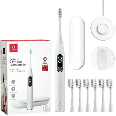 Brosse à dents électrique Oclean X Pro Elite Gris - Brosse électrique - Publicité Brosse à dents électrique Oclean X Pro Elite Gris - Brosse électrique - Publicité