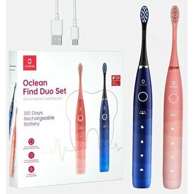 Oclean Find Duo Elektrisk Tandborste - Soni, 2-Pack Oclean Find Duo Elektrisk Tandborste - Soni, 2-Pack