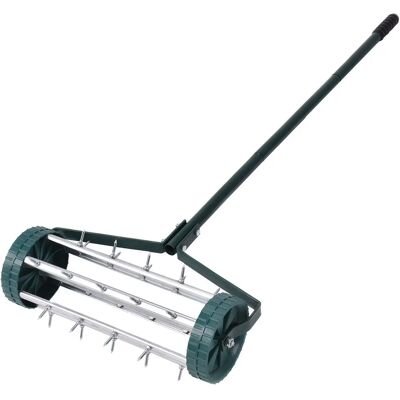 Costway - 45cm - SteelPlastic - Lawn Aerator Roller Costway - 45cm - SteelPlastic - Lawn Aerator Roller