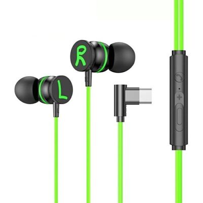 MTK P08 Korvakuulokkeet mikrofonilla - Vihreä - In-ear pelikuulokkeet MTK P08 Korvakuulokkeet mikrofonilla - Vihreä - In-ear pelikuulokkeet