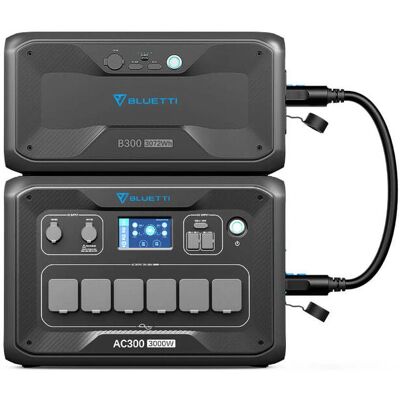 Bluetti B300 Hordozható Energiaállomás - 12288Wh - 3000W - Fekete Bluetti B300 Hordozható Energiaállomás - 12288Wh - 3000W - Fekete