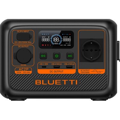 Bluetti AC2P Estação de energia portátil - Fosfato de ferro e lítio - 230.4Wh Bluetti AC2P Estação de energia portátil - Fosfato de ferro e lítio - 230.4Wh