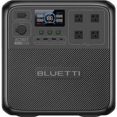 Bluetti AC180T Tragbare Powerstation - Schnelles Laden, 1800W Bluetti AC180T Tragbare Powerstation - Schnelles Laden, 1800W