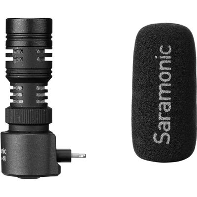 Microphone Saramonic SmartMic+ Di - Compact, Lightning - Publicité Microphone Saramonic SmartMic+ Di - Compact, Lightning - Publicité