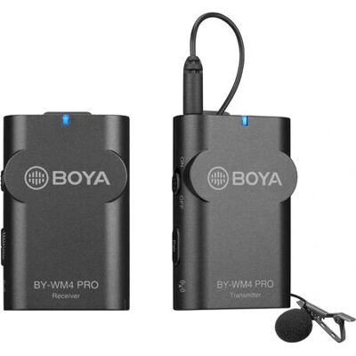 System mikrofonowy bezprzewodowy BOYA BY-WM4 PRO K1 - Wideo, Podcast, Dziennikarstwo System mikrofonowy bezprzewodowy BOYA BY-WM4 PRO K1 - Wideo, Podcast, Dziennikarstwo