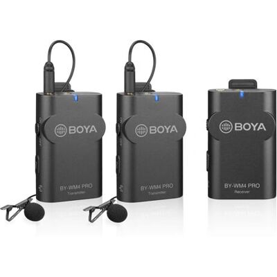 Boya BY-WM4 Pro K2 Drahtloses Mikrofon-System - dual-channel 2,4 GHz Boya BY-WM4 Pro K2 Drahtloses Mikrofon-System - dual-channel 2,4 GHz