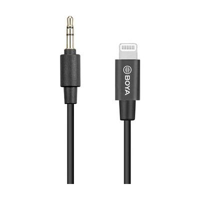 BOYA BY-K1 Ääniliitäntä - Lightning to 3,5 mm TRS - Musta BOYA BY-K1 Ääniliitäntä - Lightning to 3,5 mm TRS - Musta