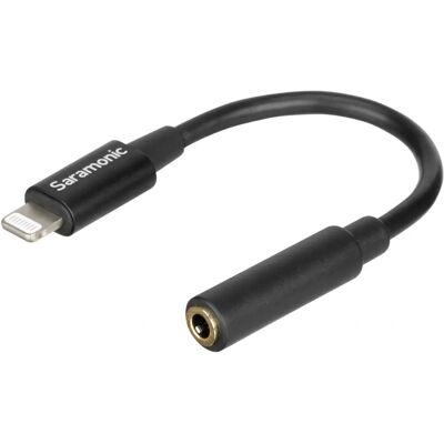 Adattatore Saramonic SR-C2002 - Mini Jack, Lightning - 6cm Adattatore Saramonic SR-C2002 - Mini Jack, Lightning - 6cm