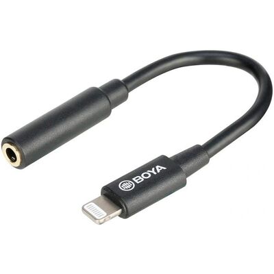 BOYA BY-K3 Lightning til 3,5 mm TRRS Mikrofonadapter BOYA BY-K3 Lightning til 3,5 mm TRRS Mikrofonadapter