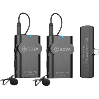 BOYA Drahtloses Mikrofon-System - Modell BY-WM4 PRO-K6, 60m Reichweite BOYA Drahtloses Mikrofon-System - Modell BY-WM4 PRO-K6, 60m Reichweite