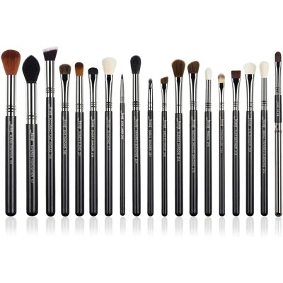 Jessup Make-up Pinsel-Set - 19 Stück Schwarz/Silber Jessup Make-up Pinsel-Set - 19 Stück Schwarz/Silber