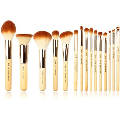 Ensemble de 15 Pinceaux de Maquillage Jessup Bamboo - Pro - Publicité Ensemble de 15 Pinceaux de Maquillage Jessup Bamboo - Pro - Publicité