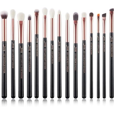 Ensemble de Pinceaux de Maquillage Professionnels Jessup Rose Gold / Noir - Shader et Eyeliner - Publicité Ensemble de Pinceaux de Maquillage Professionnels Jessup Rose Gold / Noir - Shader et Eyeliner - Publicité