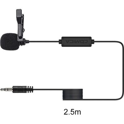 Microfon Lavalier Comica do Smartphone - 2,5 m - Mikrofon Microfon Lavalier Comica do Smartphone - 2,5 m - Mikrofon