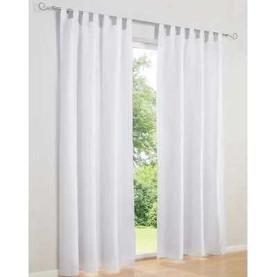 HEINE HOME Weiße Microfaser Gardinen-Set - 140x175cm HEINE HOME Weiße Microfaser Gardinen-Set - 140x175cm