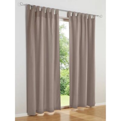 HEINE HOME Taupe Mikrofaser Vorhang - 295cm x 140cm HEINE HOME Taupe Mikrofaser Vorhang - 295cm x 140cm