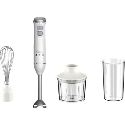 Midea MJ-BH6001W - Trasparente, Bianco - Frullatore ad immersione Midea MJ-BH6001W - Trasparente, Bianco - Frullatore ad immersione