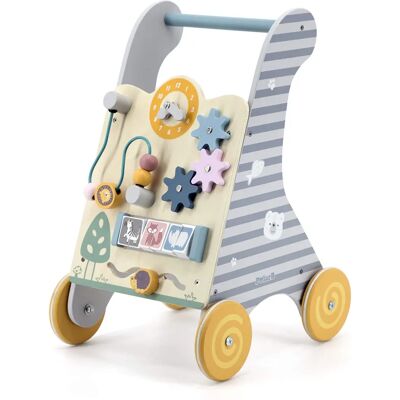 Poussette d'activité en bois multicolore PolarB Modèle 44028 - Poussettes - Publicité Poussette d'activité en bois multicolore PolarB Modèle 44028 - Poussettes - Publicité