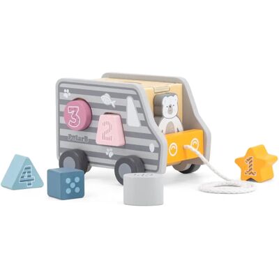 Viga Toys Holz-Ziehwagen - Formsortierspielzeug Viga Toys Holz-Ziehwagen - Formsortierspielzeug