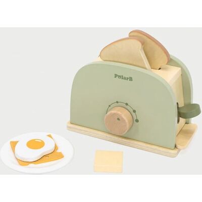 Viga Grüner Toaster Set - Küchenspielzeug Viga Grüner Toaster Set - Küchenspielzeug