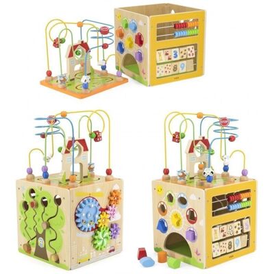 Viga Toys Viga Aktivitätswürfel - Bildung Holz 5-in-1 Spielcenter Viga Toys Viga Aktivitätswürfel - Bildung Holz 5-in-1 Spielcenter