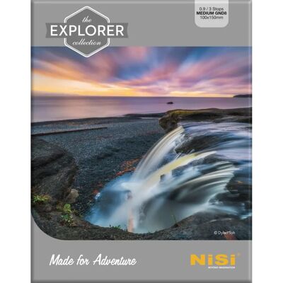 NiSi Fyrkantig Explorer-filter 100x150mm Medium Irgnd8 3stop NiSi Fyrkantig Explorer-filter 100x150mm Medium Irgnd8 3stop