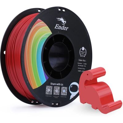 Creality Ender PLA+ -Filamentti 1,75mm Punainen - 3D-tulostusmateriaali Creality Ender PLA+ -Filamentti 1,75mm Punainen - 3D-tulostusmateriaali