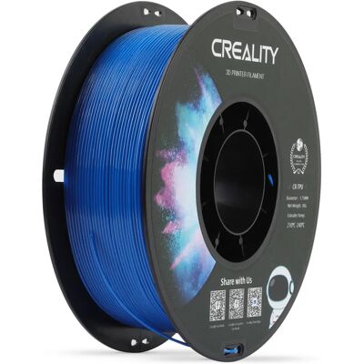 Filament TPU bleu Creality - Flexible, 1kg, matériau pour impression 3D - Filament pour imprimante 3D - TPU bleu Filament TPU bleu Creality - Flexible, 1kg, matériau pour impression 3D - Filament pour imprimante 3D - TPU bleu