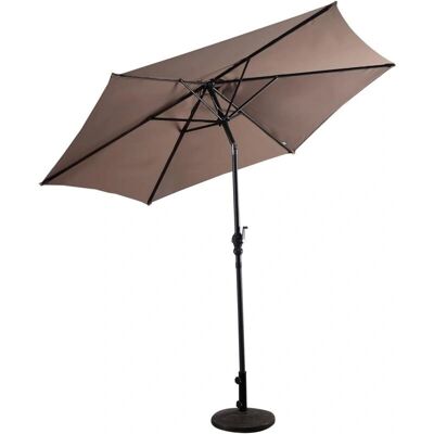 COSTWAY - LED 24 - Marrone - Ø300cm - Ombrello COSTWAY - LED 24 - Marrone - Ø300cm - Ombrello