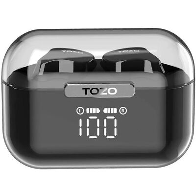 TOZO Crystal Buds - CZARNY TOZO Crystal Buds - CZARNY