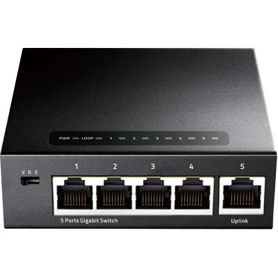 Cudy GS105 Netzwerkswitch - 5-Port Gigabit Ethernet - Schwarz Cudy GS105 Netzwerkswitch - 5-Port Gigabit Ethernet - Schwarz