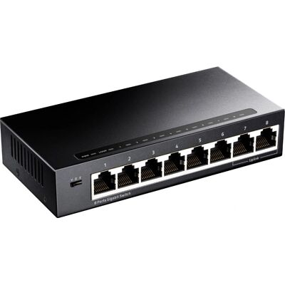 Cudy GS108 Gigabit-Netzwerkswitch - Schwarz Cudy GS108 Gigabit-Netzwerkswitch - Schwarz