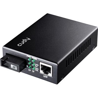 Cudy MC100GSB-40A Convertidor de medios de red - Negro Cudy MC100GSB-40A Convertidor de medios de red - Negro