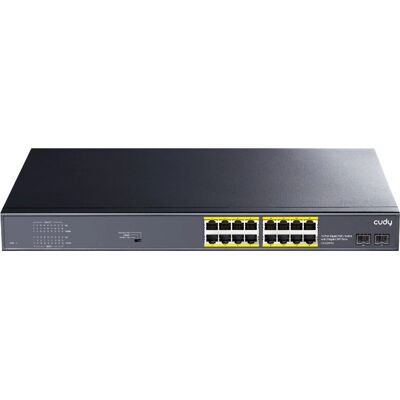 Cudy GS1020PS2 Netzwerkswitch - 16-Port Gigabit PoE+ - Schwarz Cudy GS1020PS2 Netzwerkswitch - 16-Port Gigabit PoE+ - Schwarz