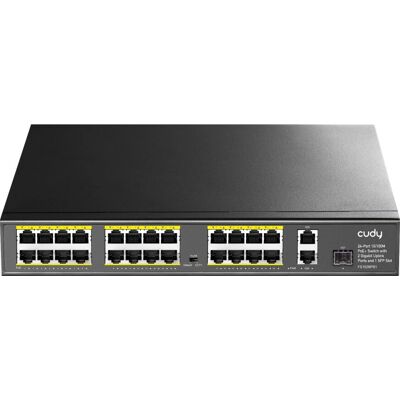 Cudy FS1026PS1 Netzwerkswitch - Gigabit Ethernet PoE - Schwarz Cudy FS1026PS1 Netzwerkswitch - Gigabit Ethernet PoE - Schwarz