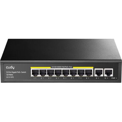 Cudy GS1010PE Netzwerkswitch - 10 Ports - Gigabit Ethernet - PoE Cudy GS1010PE Netzwerkswitch - 10 Ports - Gigabit Ethernet - PoE