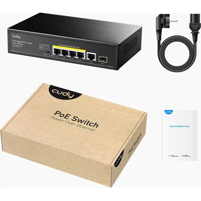 Cudy GS1005PTS1 Netzwerkswitch - Gigabit Ethernet PoE - Schwarz Cudy GS1005PTS1 Netzwerkswitch - Gigabit Ethernet PoE - Schwarz