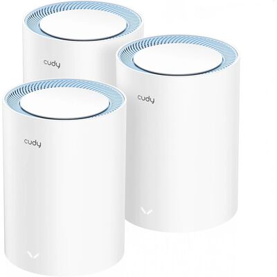 Sistema Mesh Wi-Fi Cudy M1200 3-Pack - Dual-band Wi-Fi 5 Sistema Mesh Wi-Fi Cudy M1200 3-Pack - Dual-band Wi-Fi 5