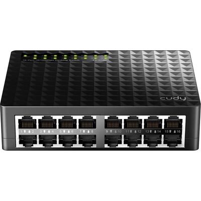Cudy FS1016D 16-Port Netzwerk Switch - Fast Ethernet - Schwarz Cudy FS1016D 16-Port Netzwerk Switch - Fast Ethernet - Schwarz