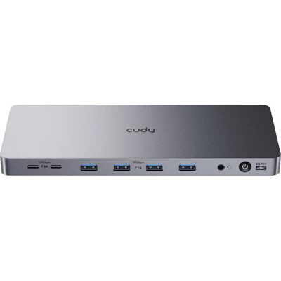 Cudy CS700 Dockingstation - 13-i-1, Dobbelt 4K, Grå Cudy CS700 Dockingstation - 13-i-1, Dobbelt 4K, Grå