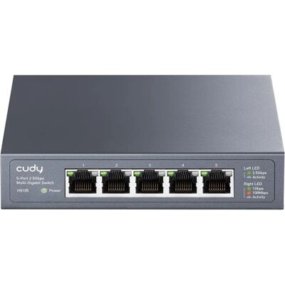 Cudy HS105 - 5-Port 2,5G Ethernet Switch - Netzwerk Erweiterung Cudy HS105 - 5-Port 2,5G Ethernet Switch - Netzwerk Erweiterung