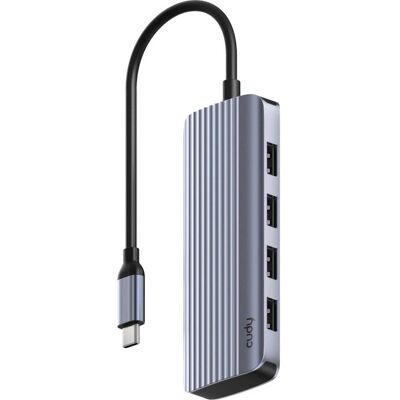 Cudy UH500 USB Hub - 4K HDMI, 4 USB-A, Grau Cudy UH500 USB Hub - 4K HDMI, 4 USB-A, Grau