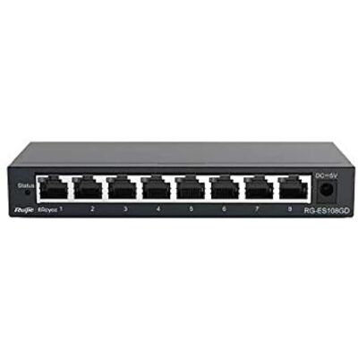 Ruijie Networks RG-ES108D - Schwarzer - Netzwerk-Switch Ruijie Networks RG-ES108D - Schwarzer - Netzwerk-Switch