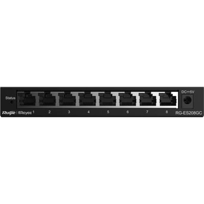 Ruijie Networks RG-ES208GC Managed L2 Gigabit Ethernet Switch - Grau Ruijie Networks RG-ES208GC Managed L2 Gigabit Ethernet Switch - Grau