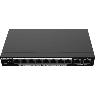 Ruijie Networks RG-ES210GC-LP Managed Netzwerk Switch - Gigabit PoE - Schwarz Ruijie Networks RG-ES210GC-LP Managed Netzwerk Switch - Gigabit PoE - Schwarz
