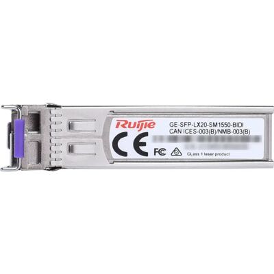 Ruijie Networks GE-SFP-LX20-SM1550-BIDI Netwerktransceiver - Glasvezel 1000 Mbit/s Ruijie Networks GE-SFP-LX20-SM1550-BIDI Netwerktransceiver - Glasvezel 1000 Mbit/s