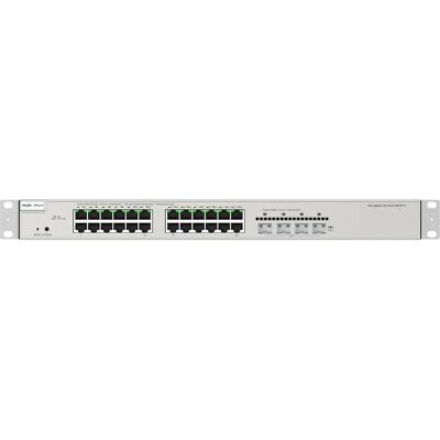 Commutateur réseau Ruijie Networks RG-NBS5200-24GT4XS-P Géré L3 Ethernet Gigabit - Gris - Publicité Commutateur réseau Ruijie Networks RG-NBS5200-24GT4XS-P Géré L3 Ethernet Gigabit - Gris - Publicité