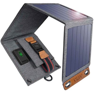 Choetech Graues Faltbares 14W Solarmodul-Ladegerät - Solar Charger Choetech Graues Faltbares 14W Solarmodul-Ladegerät - Solar Charger