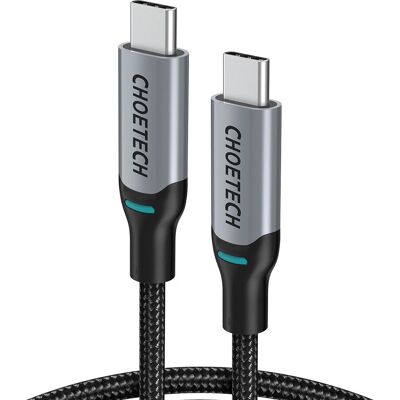 Choetech USB-C Kabel - 100W Power Delivery - Grau - USB Typ-C Kabel Choetech USB-C Kabel - 100W Power Delivery - Grau - USB Typ-C Kabel